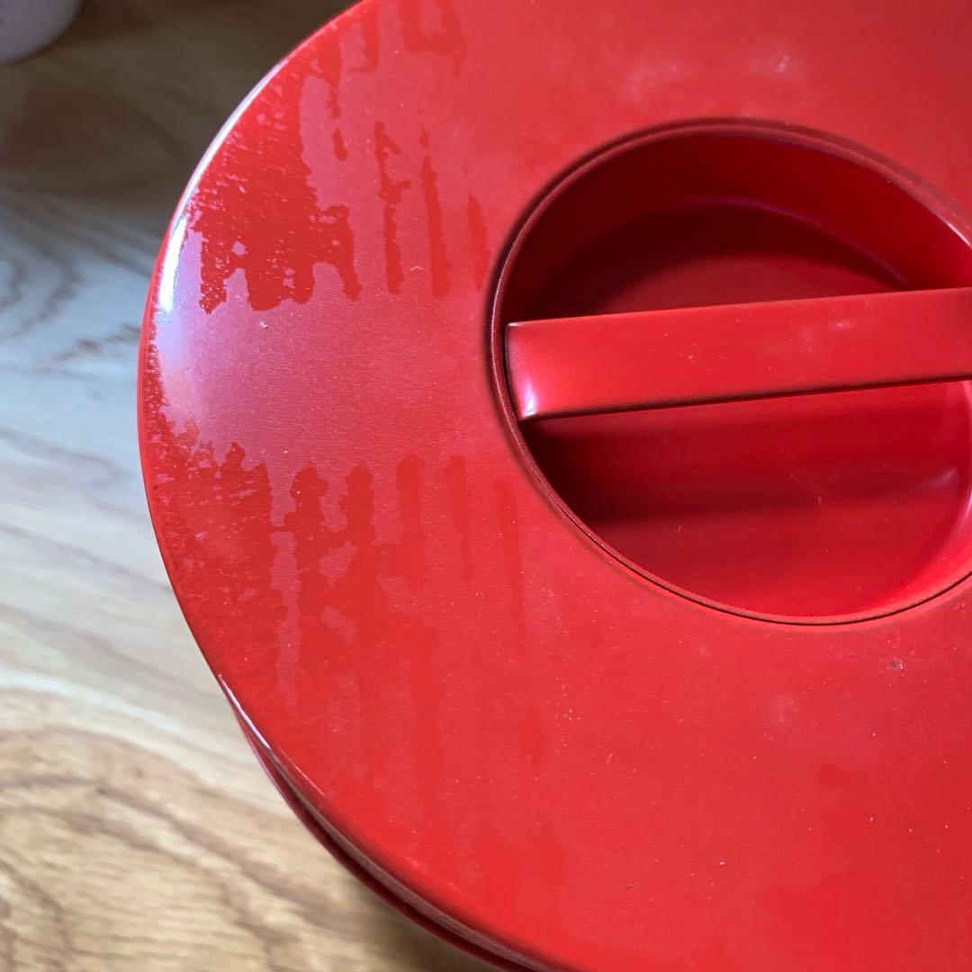 未使用 レア レトロ レトロポップ 4個 入れ子 ティン缶 キャニスター 花柄