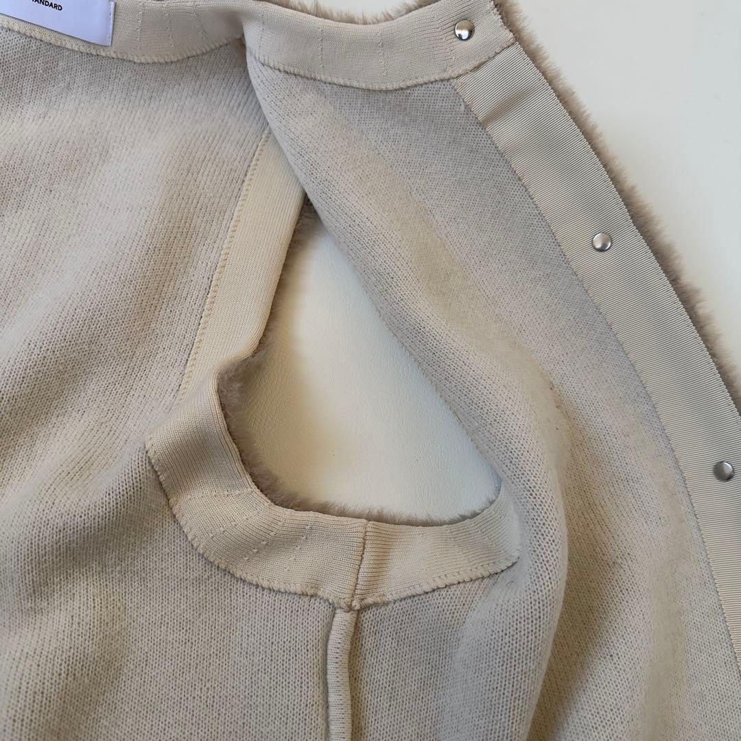 訳あり人気商品✨ジャーナルスタンダード　ダブルフェイスフェザークルーネックベスト