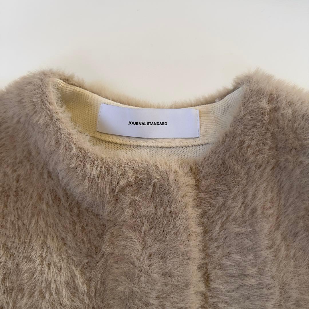 訳あり人気商品✨ジャーナルスタンダード　ダブルフェイスフェザークルーネックベスト