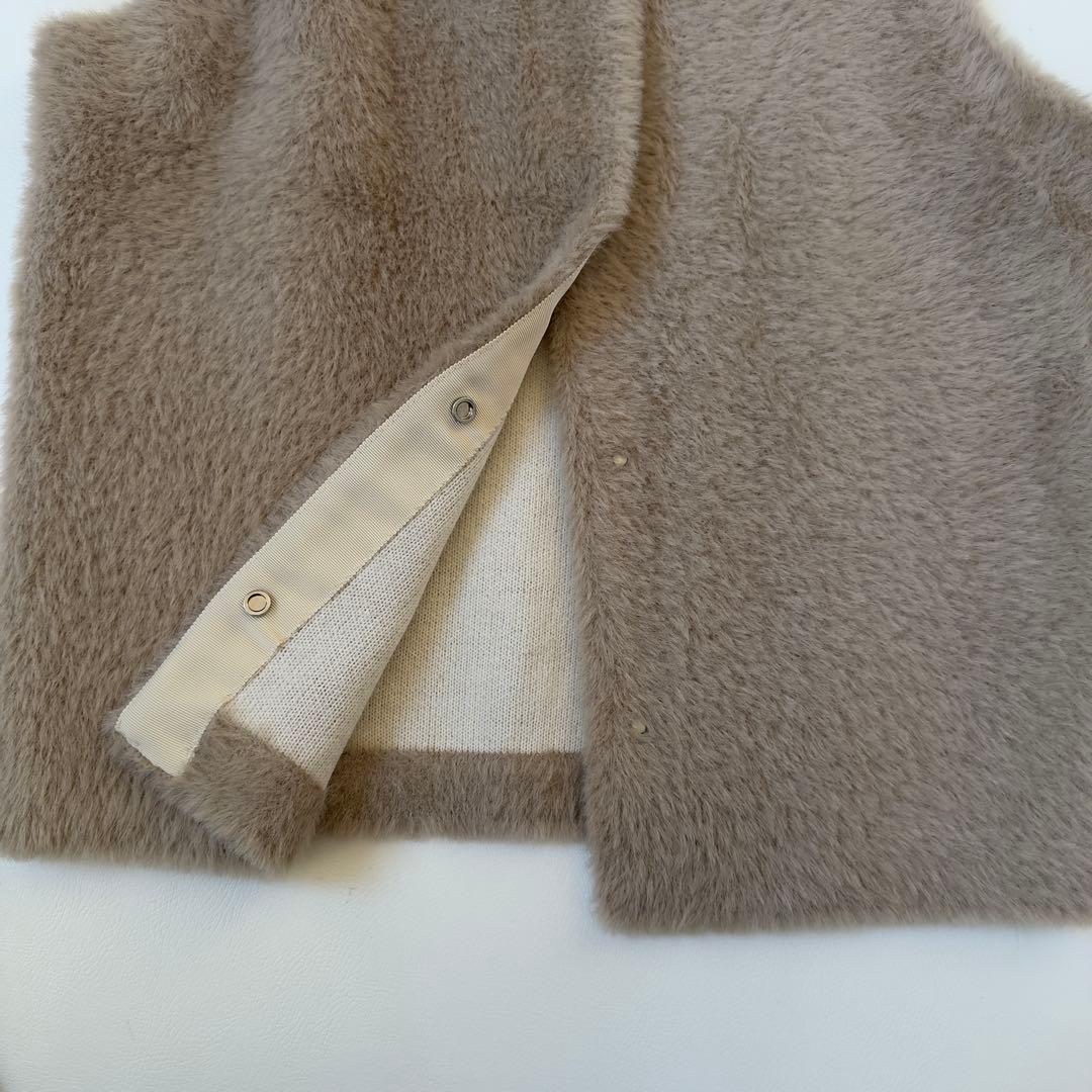 訳あり人気商品✨ジャーナルスタンダード　ダブルフェイスフェザークルーネックベスト