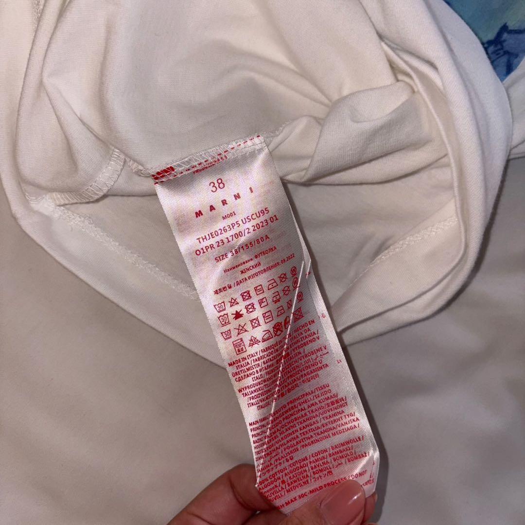 s*︎様 MARNI（マルニ）ロゴTシャツホワイト半袖