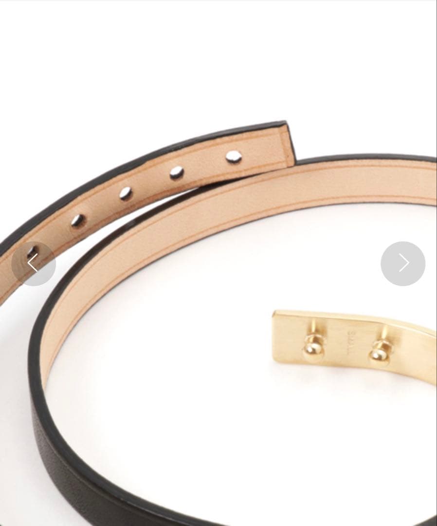 Deuxieme Classe 【URSUL】 カーフホソバングル ブラック