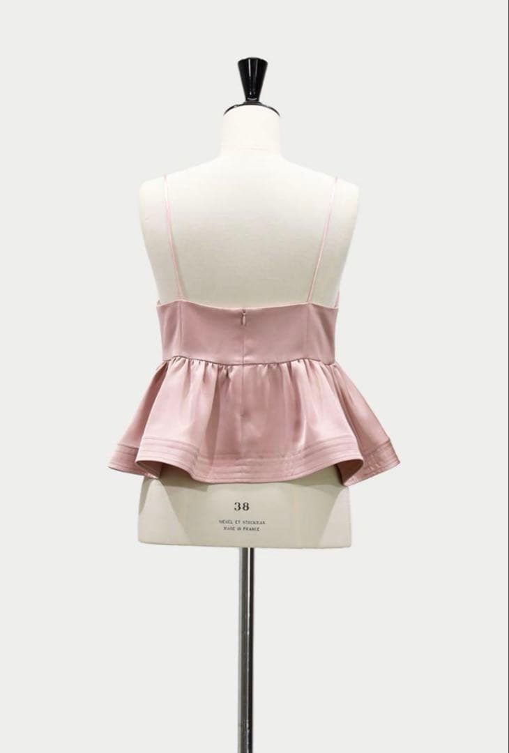 ピンク キャミソール フレアデザイン