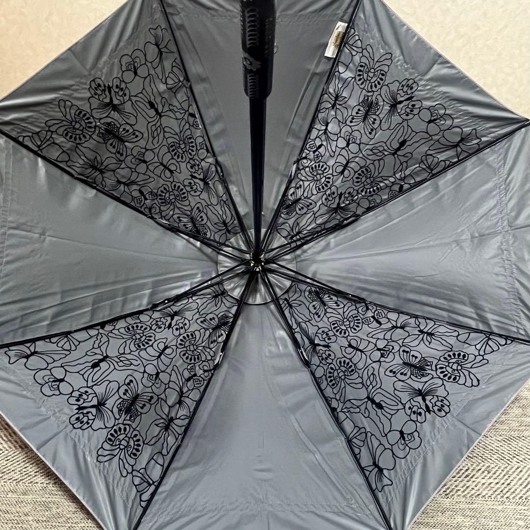 美品　ANNA SUI アナスイ　刺繍蝶柄　パゴタ傘　UV日傘