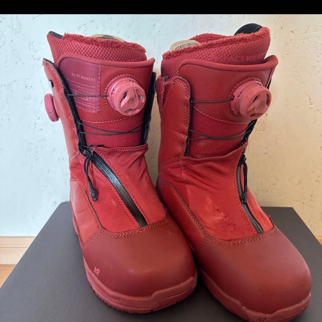 k2 ttブーツ　taro tamai 23.5 レッド スノーボードブーツ