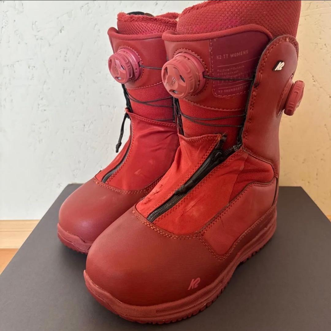 k2 ttブーツ　taro tamai 23.5 レッド スノーボードブーツ