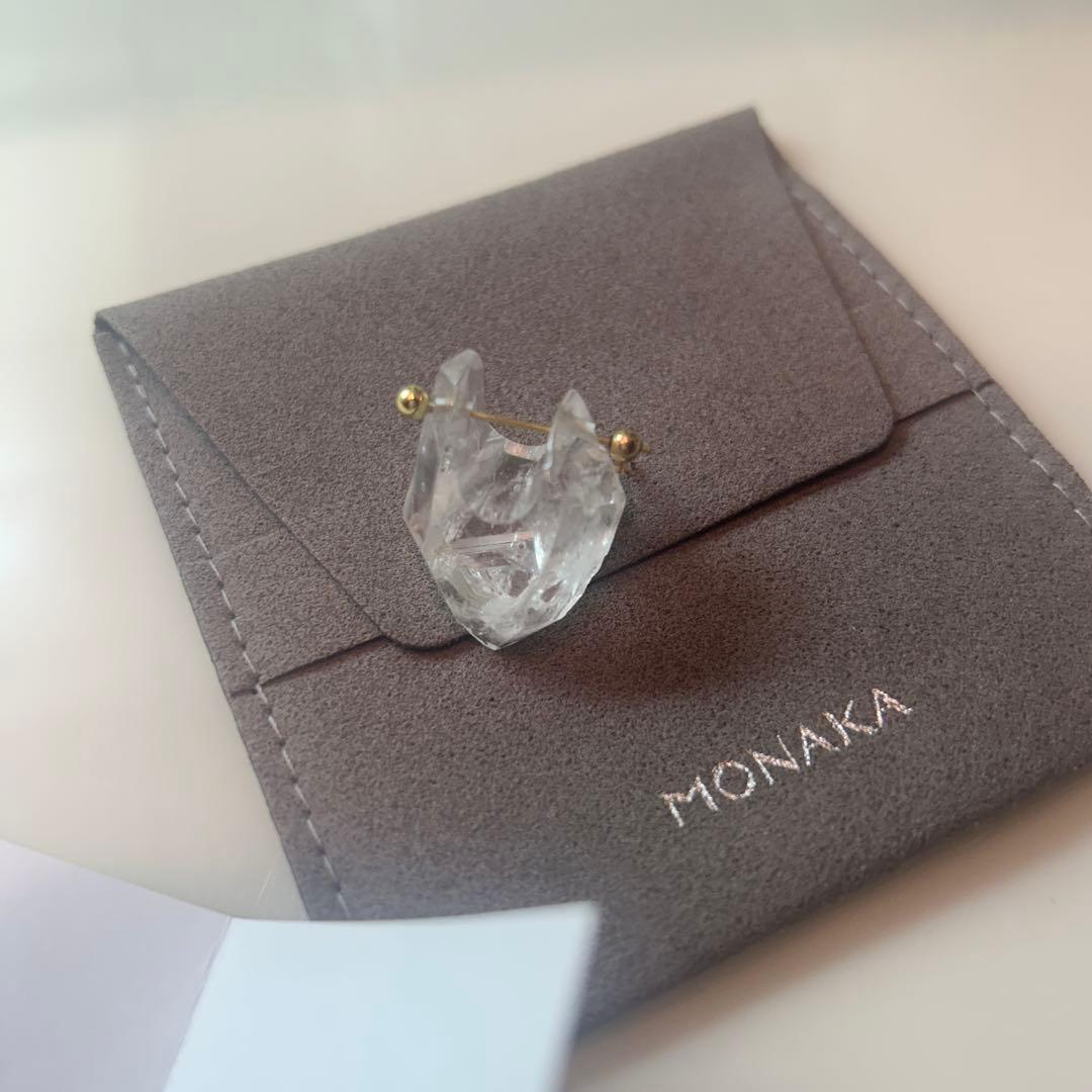 モナカ monaka jewellery ロックピアス ダイアモンドクォーツ
