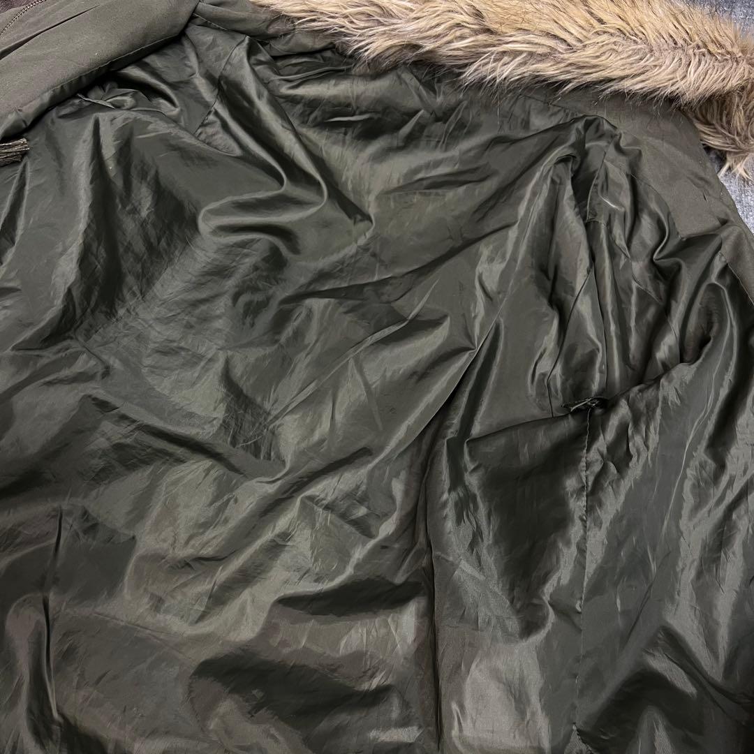 平成ギャル　y2k グランジ　ファー付き　モッズコート　ギミック　ダークコア