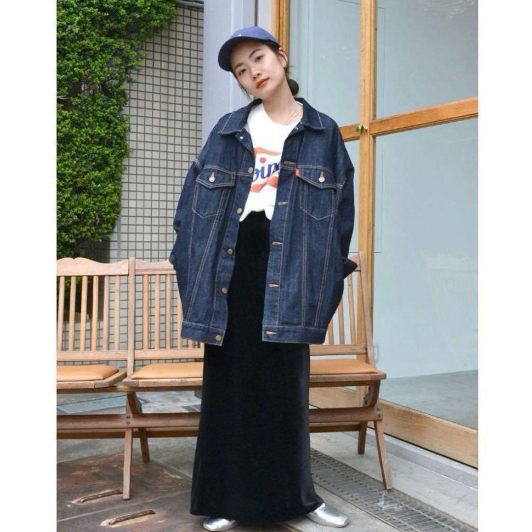 Ungrid アングリッド　ビッグシルエットデニムジャケット インディゴ