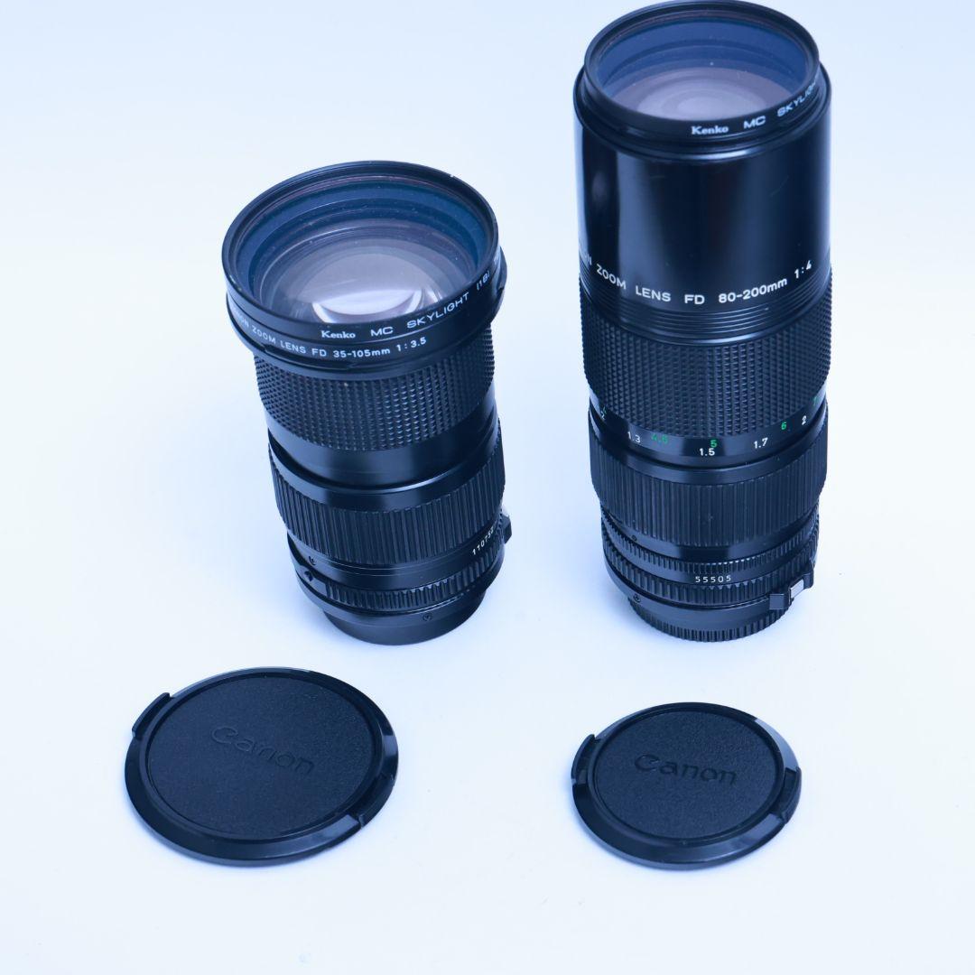 Canon NEW FD 35-105mm F3.5 80-200mmf4 2本