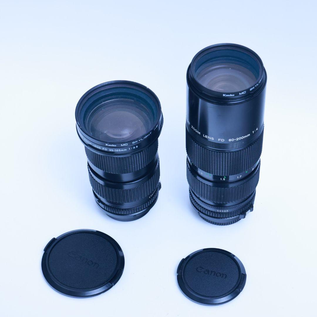 Canon NEW FD 35-105mm F3.5 80-200mmf4 2本