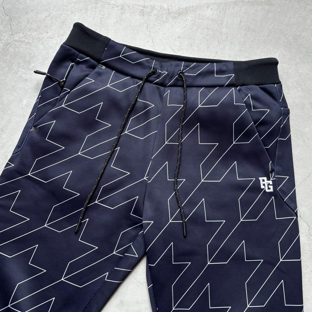 PEARLY GATES パーリーゲイツ 千鳥孔子柄ジョガーパンツ 裏地ボア 0