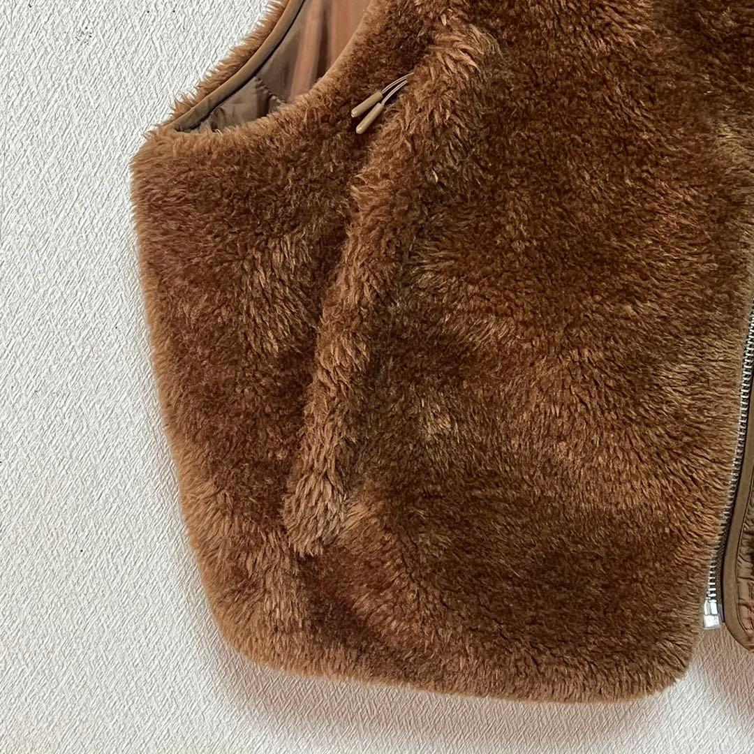 美品】entire studios フリースボアベスト ／Mメンズ