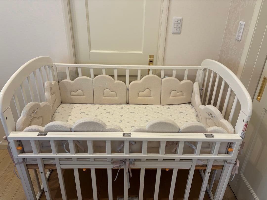 【宇都宮市内手渡し限定】ベビーベッド＋寝具セット