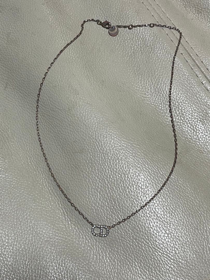 Christian Dior チェーンネックレス　シルバー