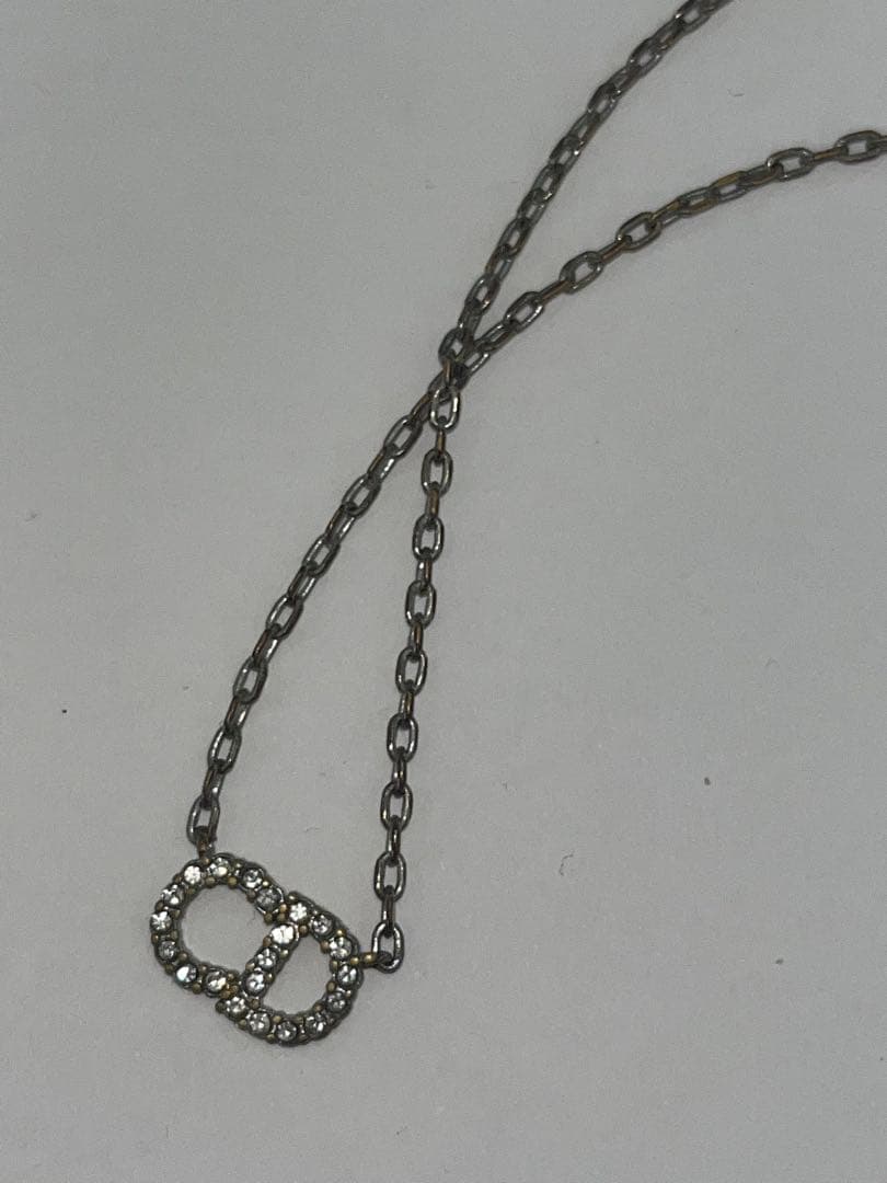 Christian Dior チェーンネックレス　シルバー
