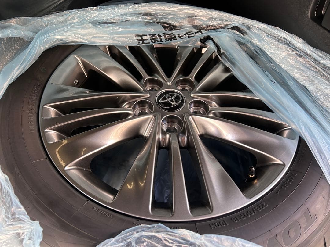 【H&T】トヨタ アルファード40 純正アルミホイール 純正外し