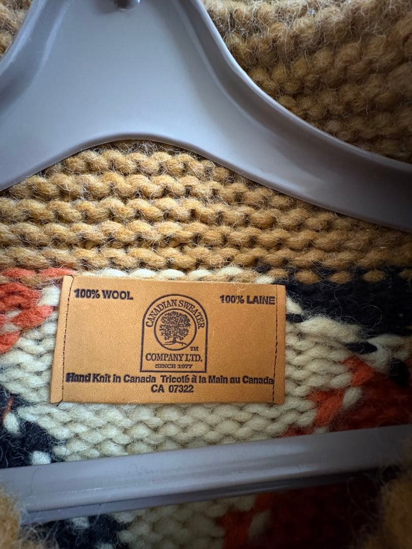 カナダ製　カナディアンセーターカンパニー　カウチンセーター　ニット