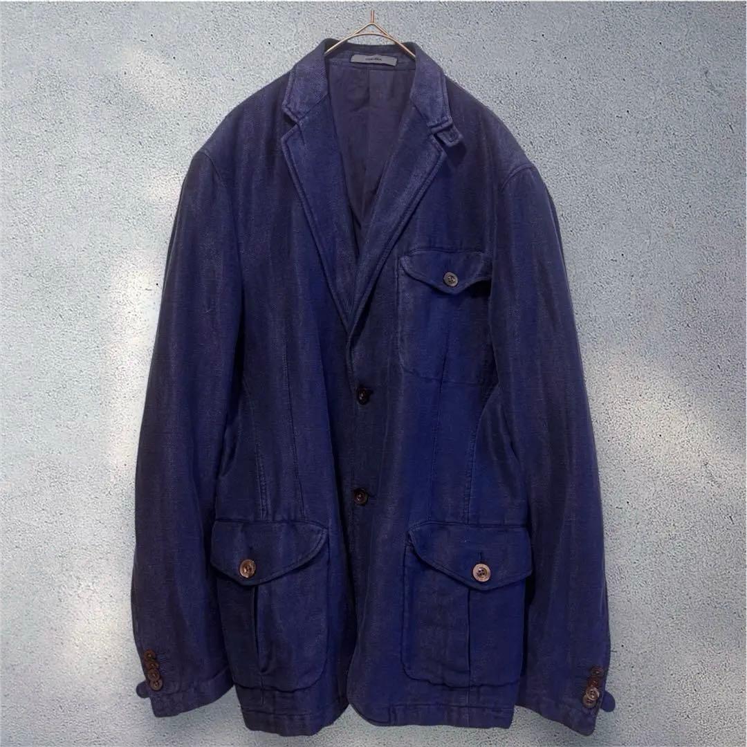 ボリオリ イタリア製 LINEN SAFARI K.JACKET 48