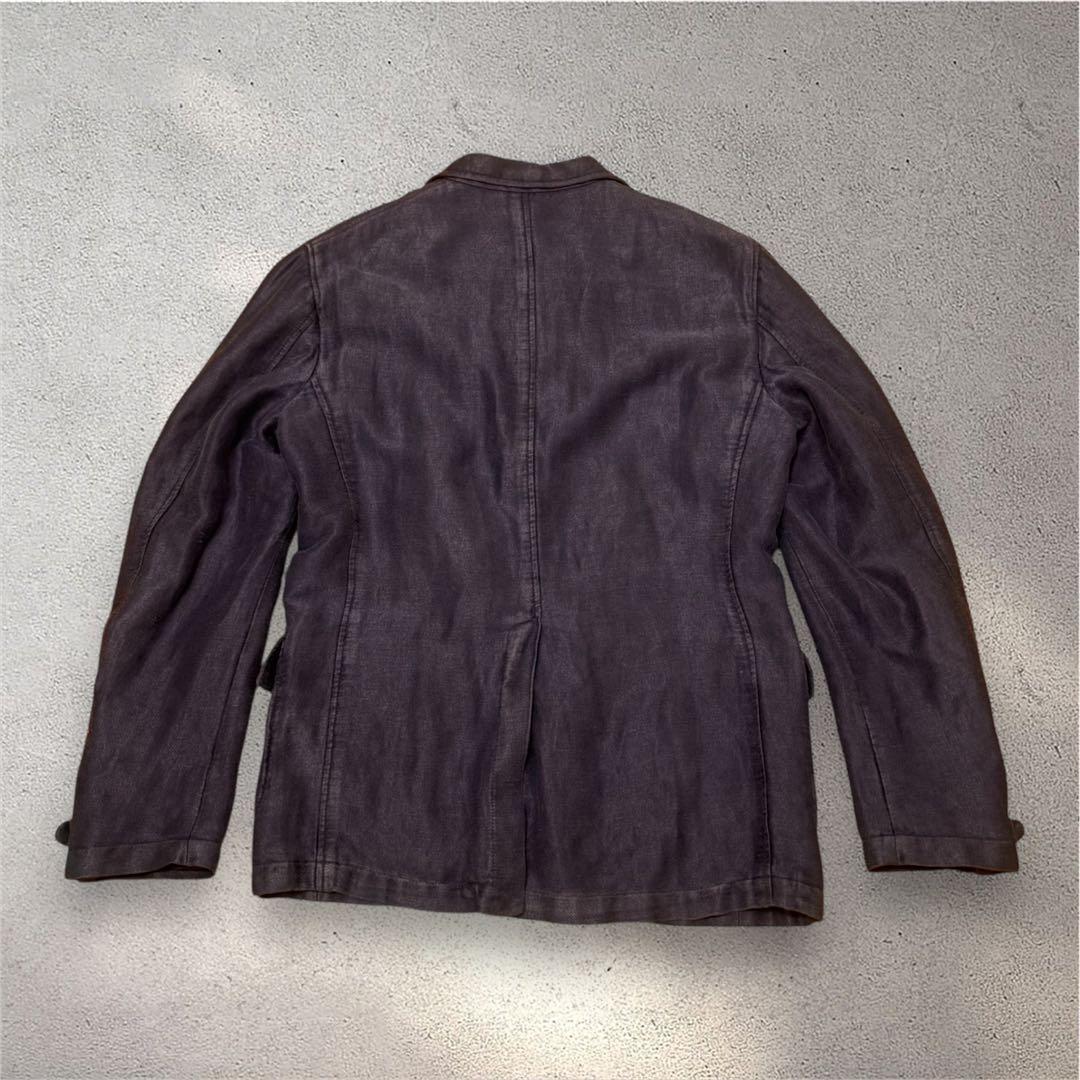 ボリオリ イタリア製 LINEN SAFARI K.JACKET 48