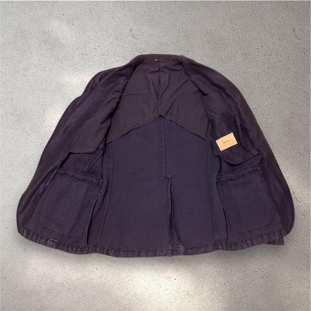 ボリオリ イタリア製 LINEN SAFARI K.JACKET 48