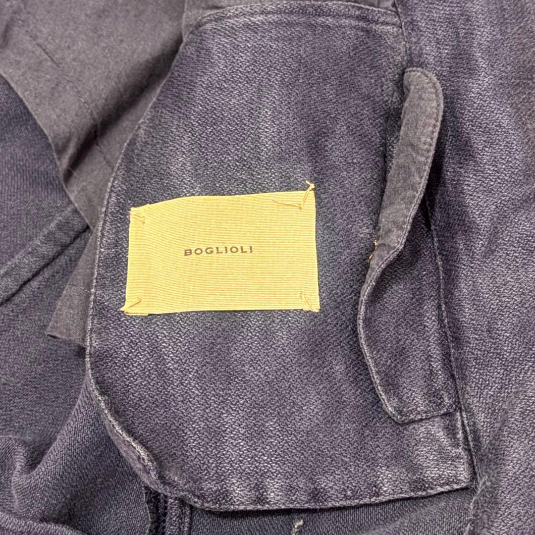 ボリオリ イタリア製 LINEN SAFARI K.JACKET 48