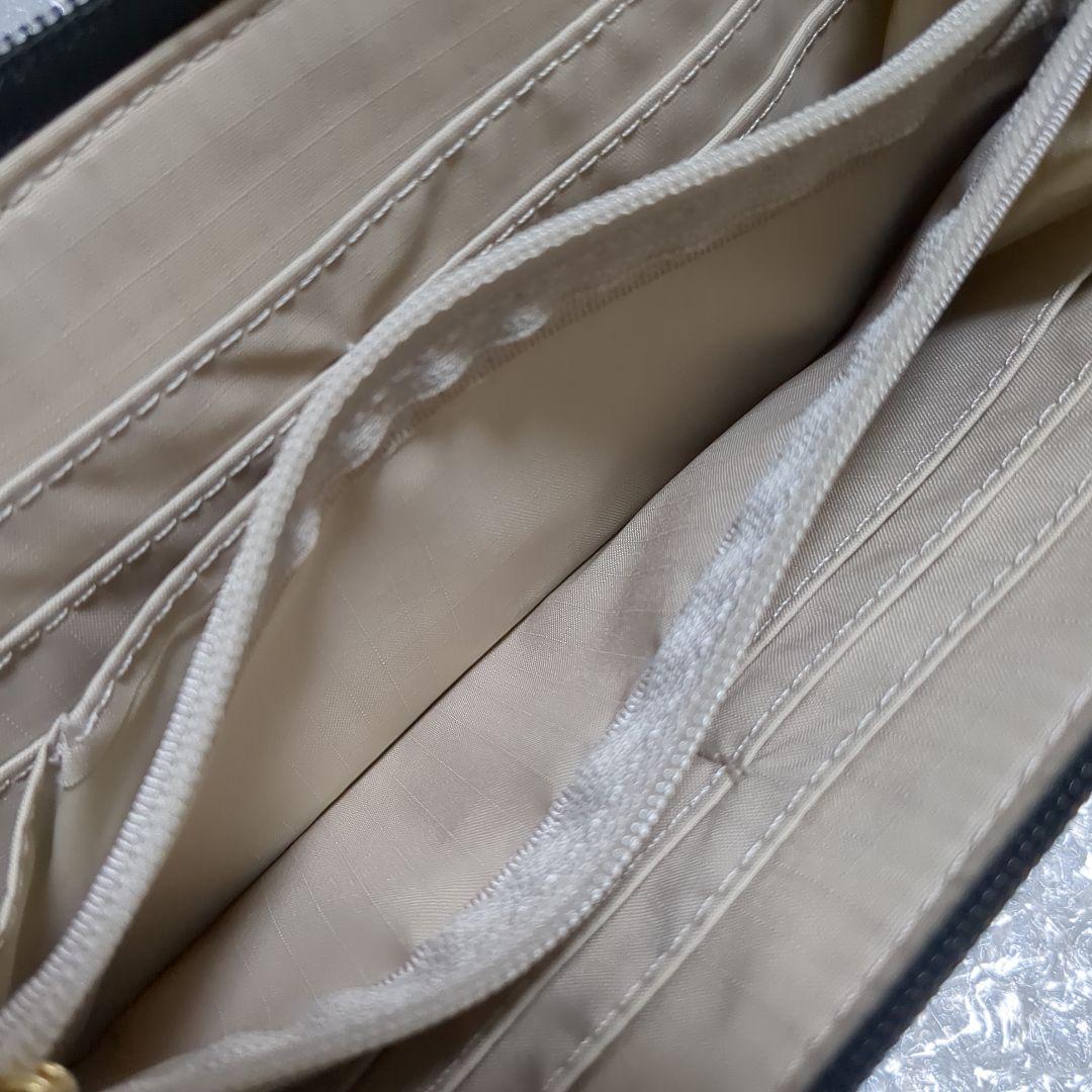 グリーン系統 ラウンドファスナー長財布 新品未使用 花柄 レスポートサック