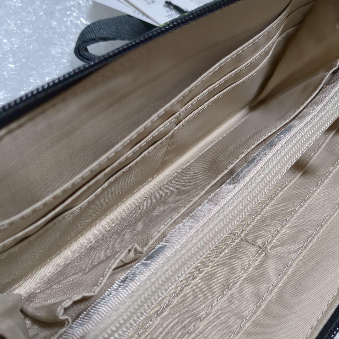 グリーン系統 ラウンドファスナー長財布 新品未使用 花柄 レスポートサック