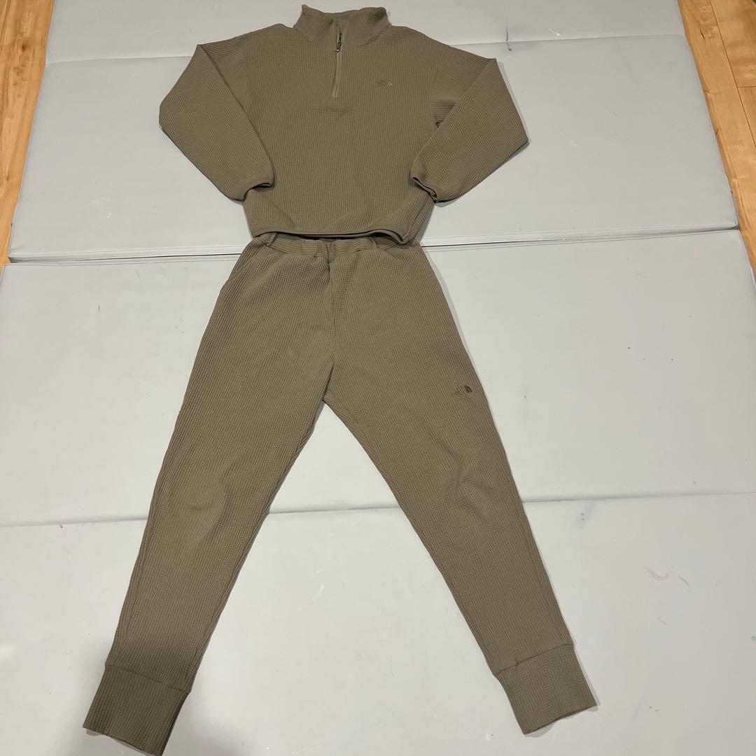 ノースフェイス　ワッフルハーフジップセットアップ　キッズXL 限定品