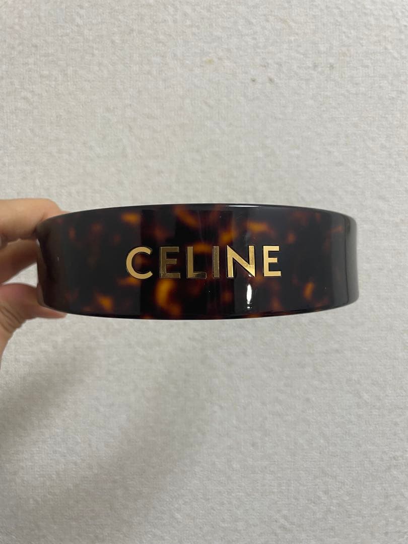 CELINE トータスシェル ヘアバンド