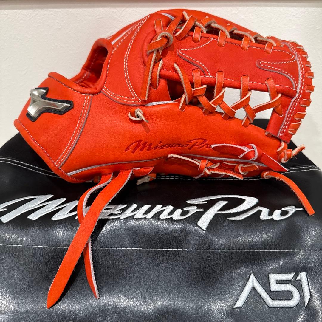 ミズノプロ 硬式用 A51 内野手用 サイズ9