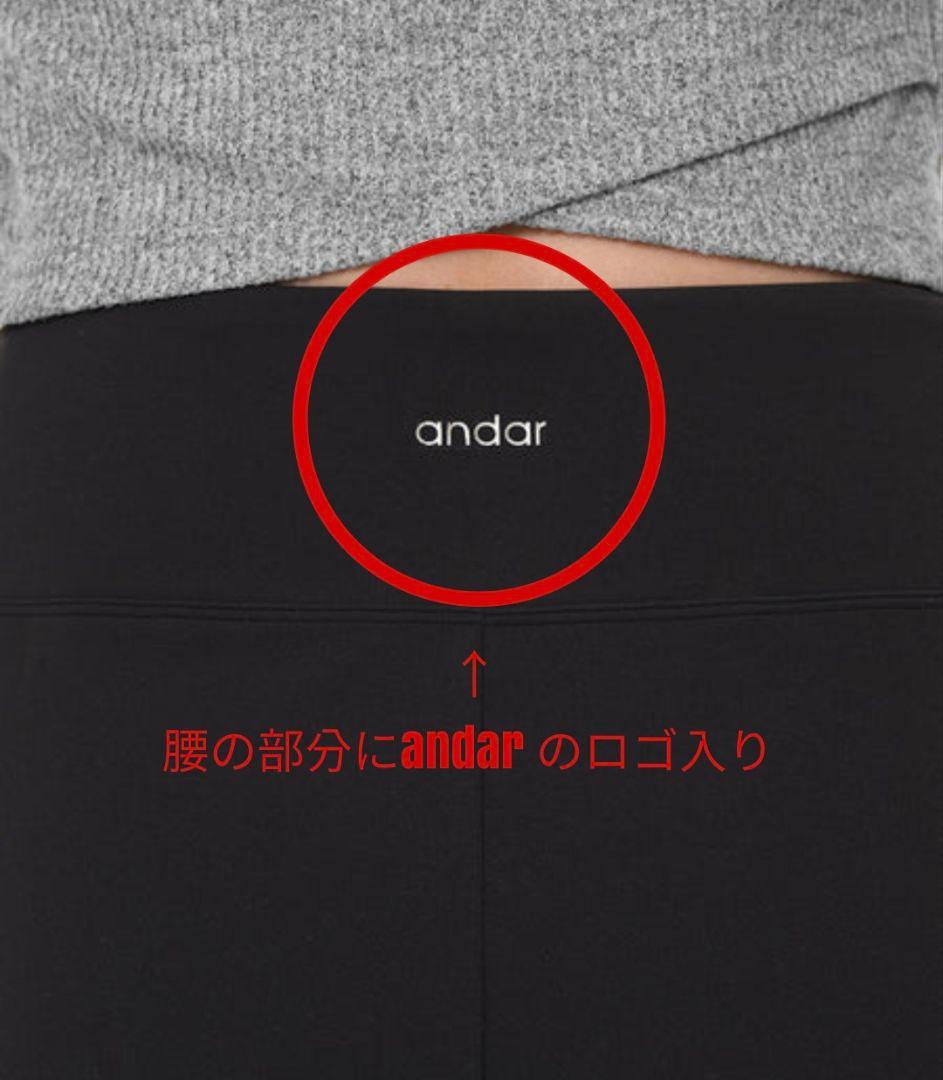 アンダール ander Airywin 裏起毛マキシワイドレギンス L