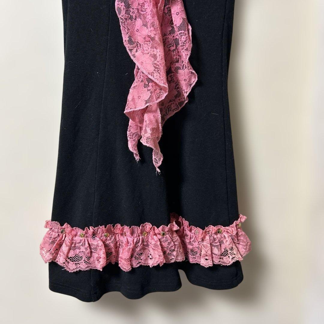 GOLDSノースリーブミニワンピース 黒とピンク