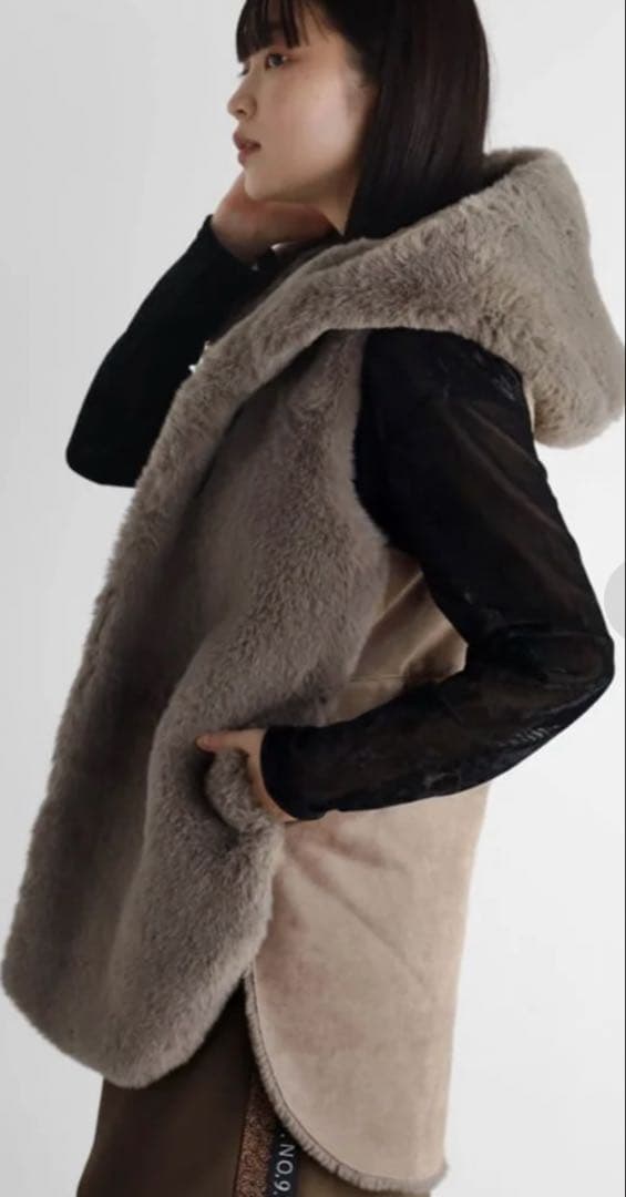 RADIATEフーデッド　ファーベスRADIATE limited モカ未使用