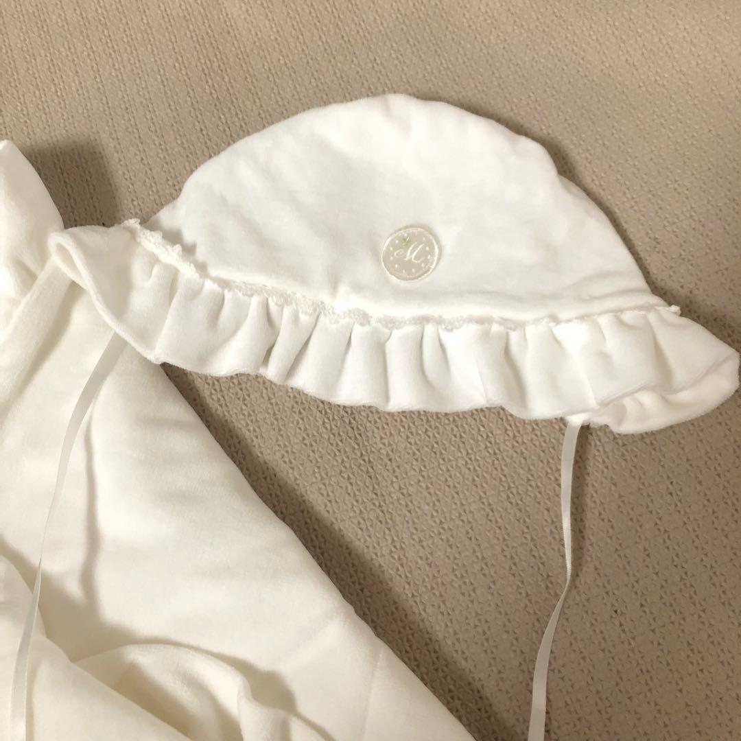 ミキハウス　ベロアアフガンと帽子　新品