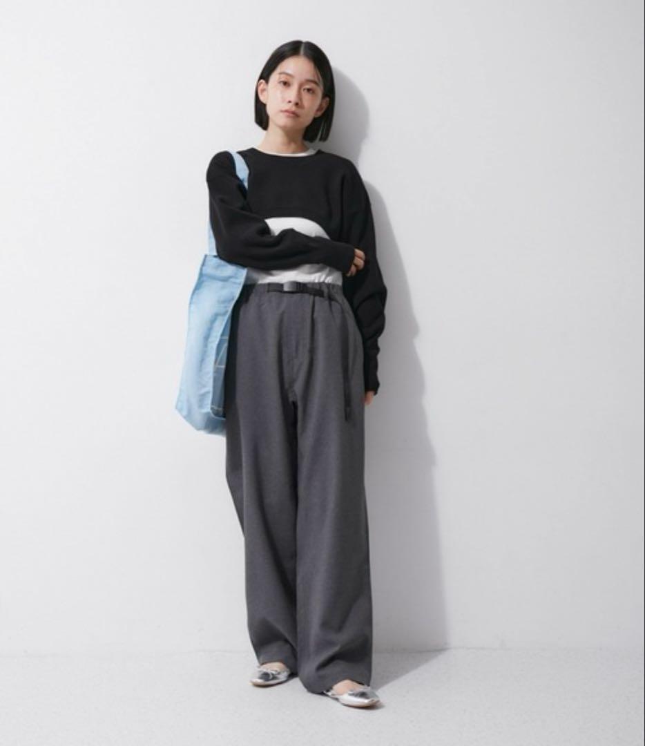 【新品】　アダムエロペ　フラット　サステナブル　メタリックバレエ　シルバー