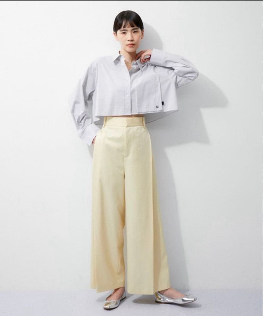 【新品】　アダムエロペ　フラット　サステナブル　メタリックバレエ　シルバー