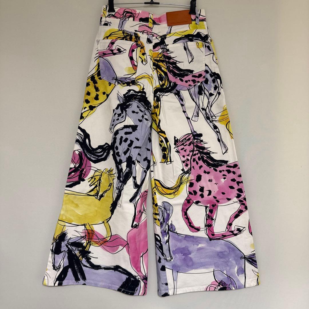 【美品】STELLA McCARTNEY 馬柄デニムパンツ　26size