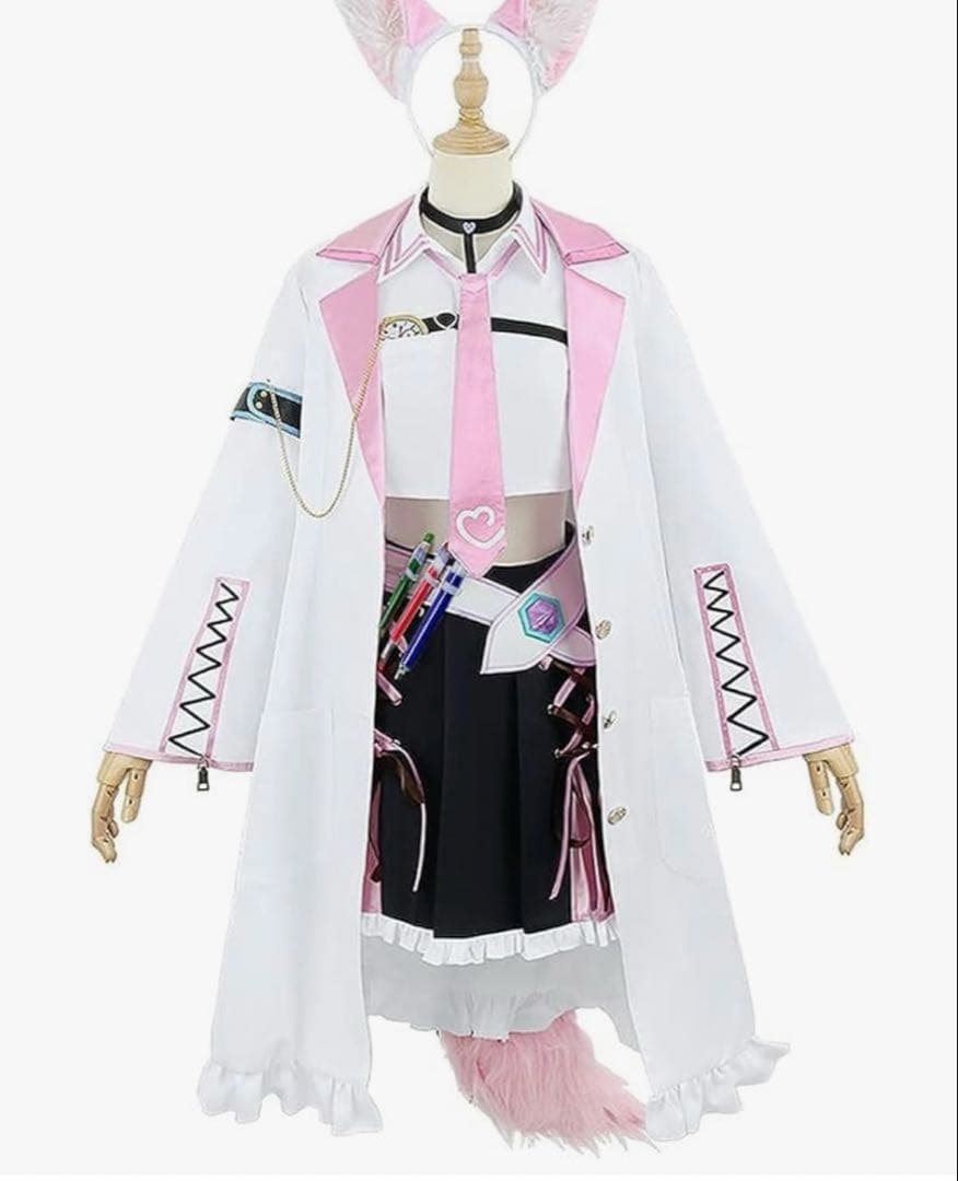 博衣こより コスプレ衣装 ホロライブ しっぽ、耳付き
