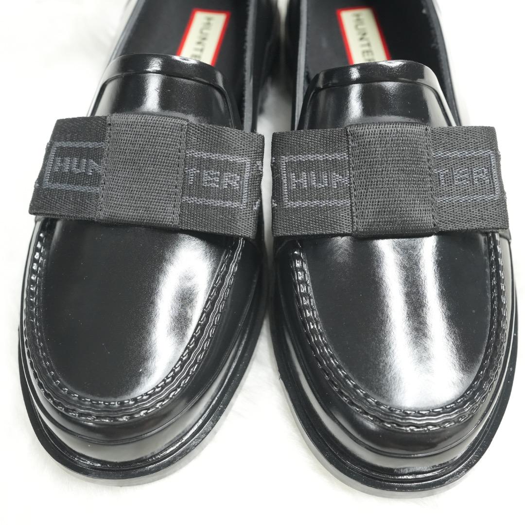 極美品✨HUNTER REFAIND BOW PENNY LOAFER 24