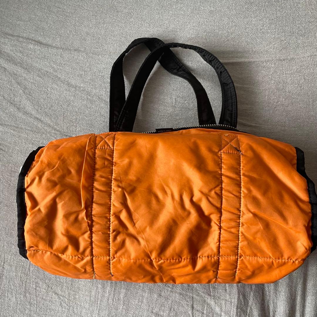 【使用感少】廃盤品 PORTER TANKER ミニボストンバッグ ドラム型 黒