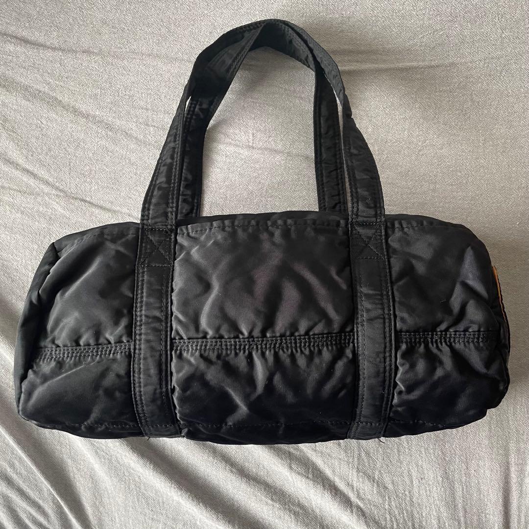 【使用感少】廃盤品 PORTER TANKER ミニボストンバッグ ドラム型 黒