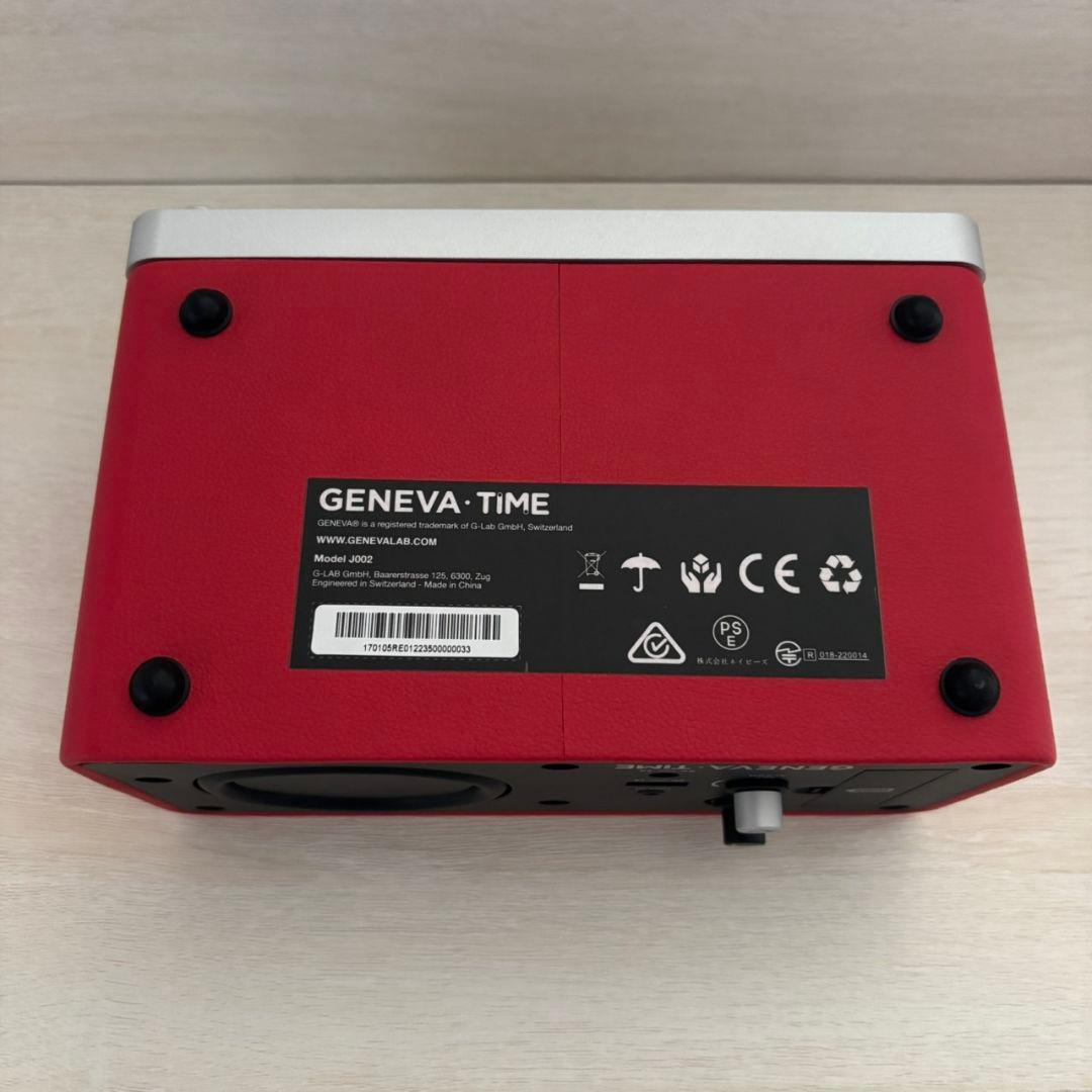 GENEVA TIME ジェネバタイム Bluetoothスピーカー 時計　赤