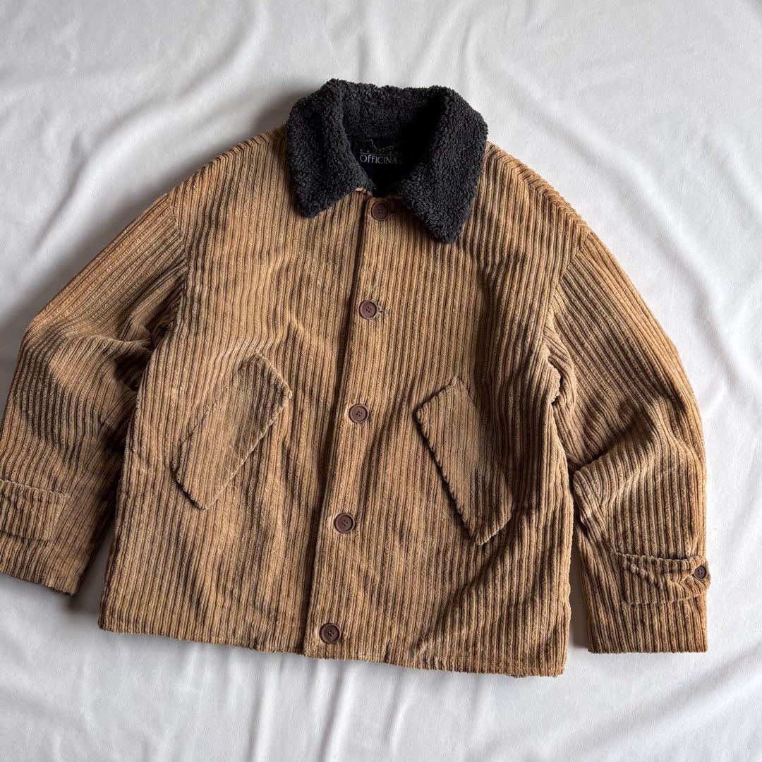 ジャケット・アウター 90s EURO label wide-wale corduroy jacket