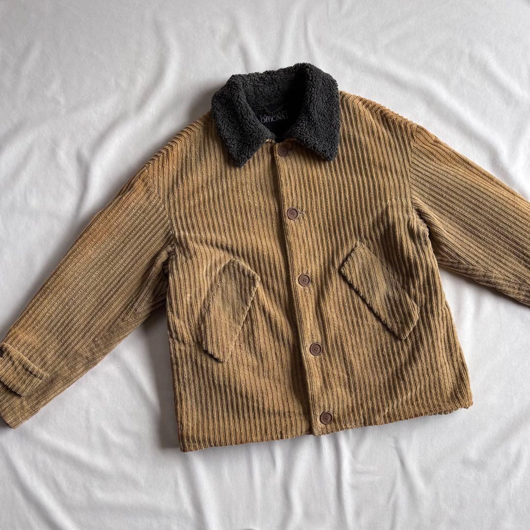 ジャケット・アウター 90s EURO label wide-wale corduroy jacket