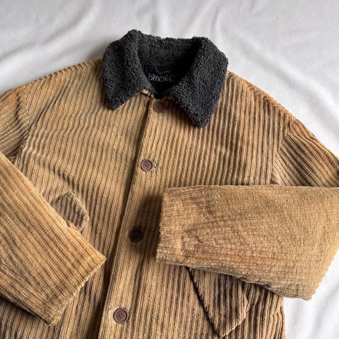 ジャケット・アウター 90s EURO label wide-wale corduroy jacket