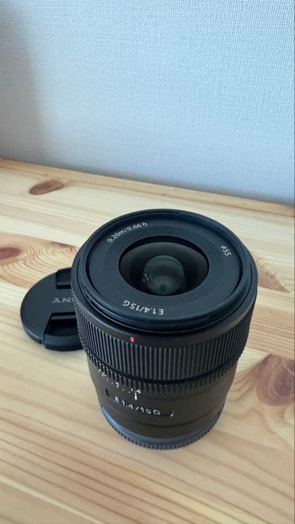 【美品】SONY E 15mm F1.4 広角 単焦点レンズ SEL15F14G