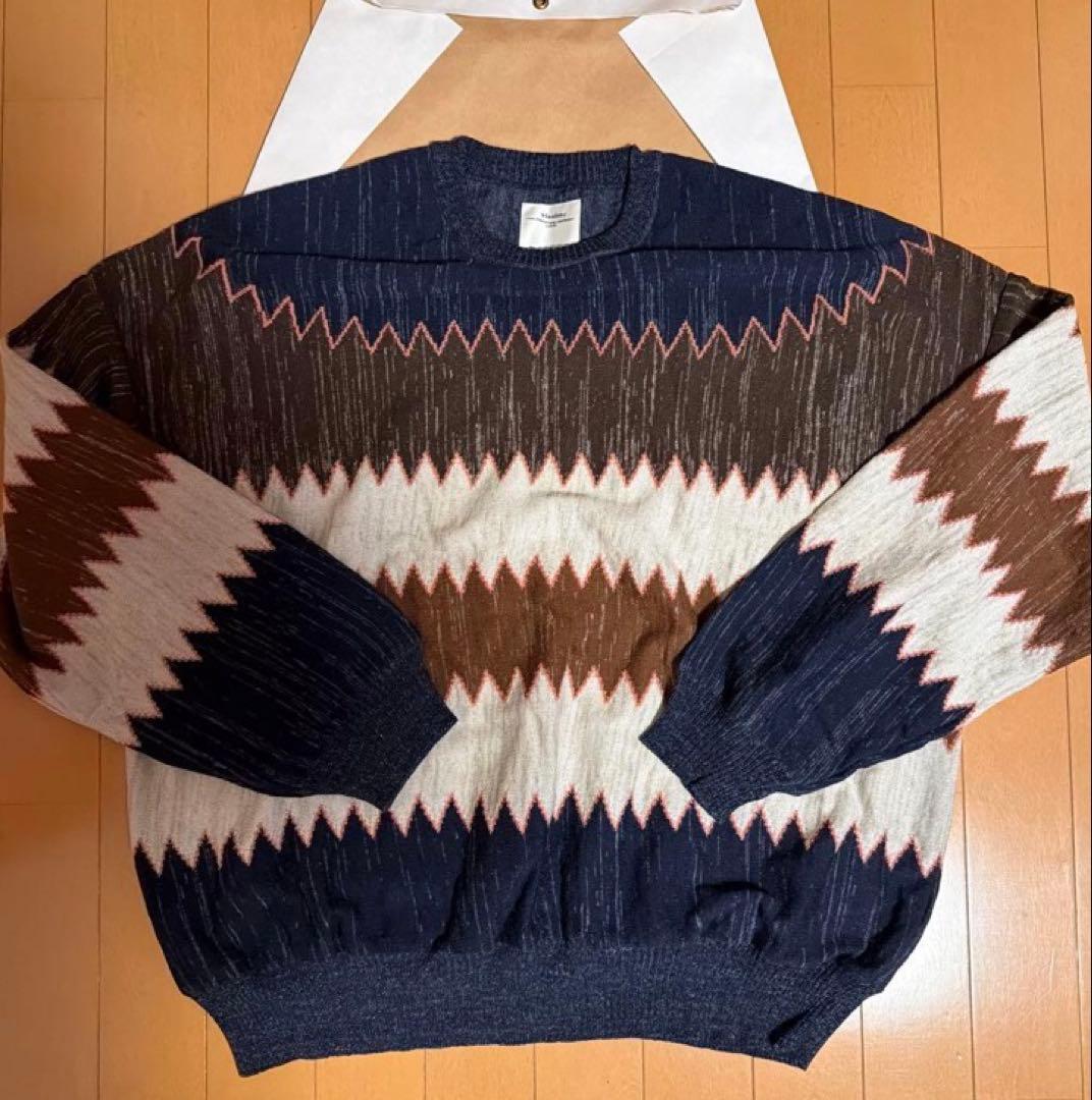VISVIM AMPLUS KNIT L/S ZIG-ZAG 3 /ニット