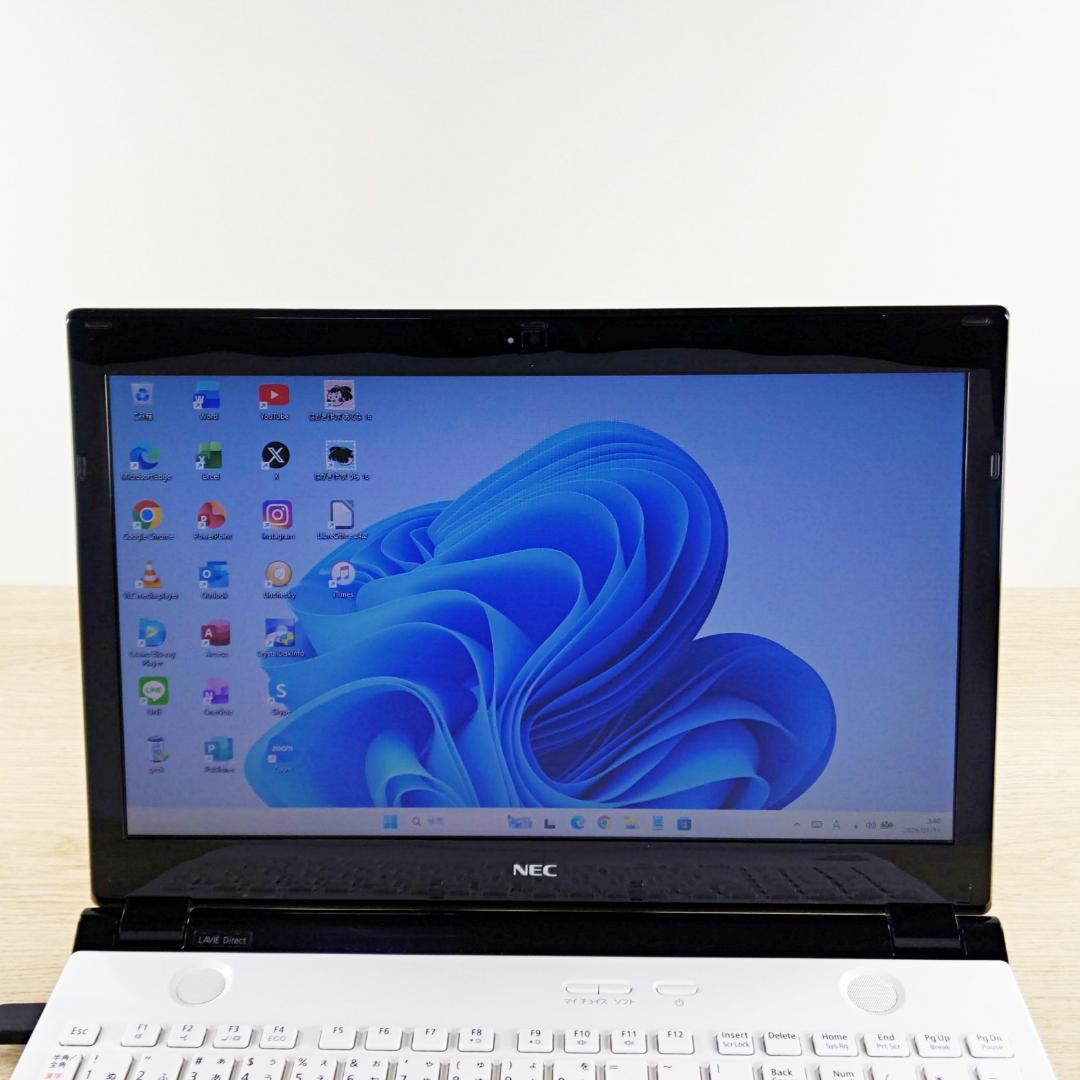 高性能i5☆メモリ16GB☆Win11 NECノートパソコン PC カメラ付き