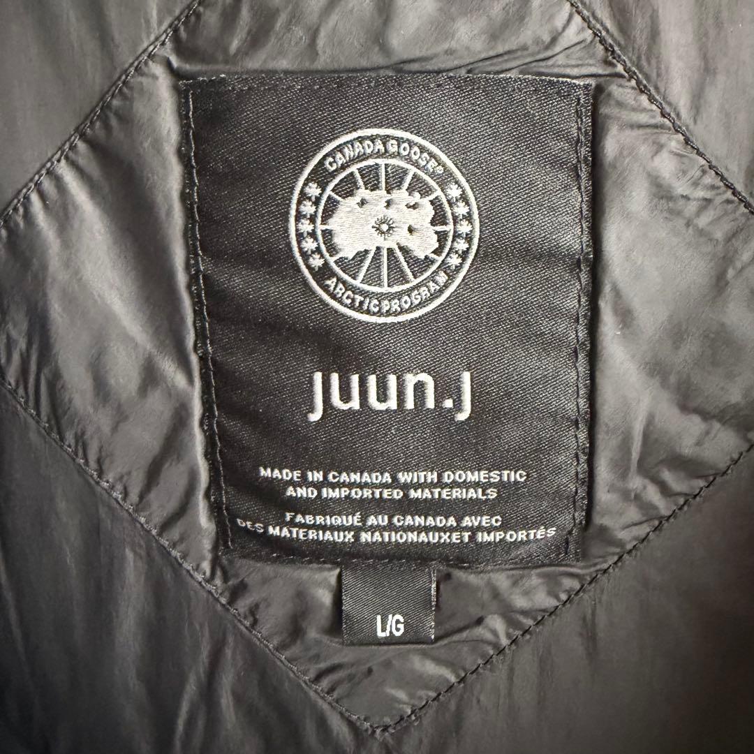 【美品✨希少‼︎】カナダグース　ダウンベスト　両面ビッグワッペン　黒　juun.j